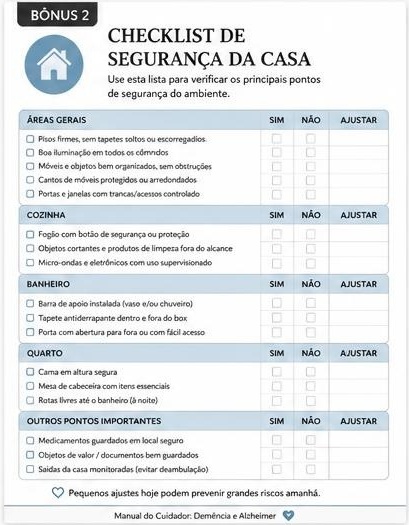 Prévia do material: Checklist de segurança da casa